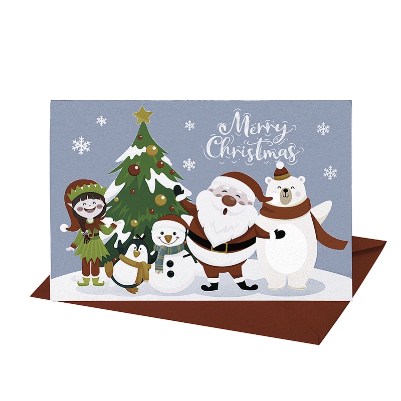 Merry Christmas Custom Greeting Card 3d Pop Up Custom Cards for Festival-5
