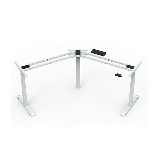 Triple Motors L Shaped Standing Desk