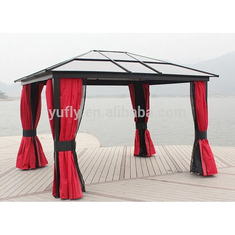 Alum steel gazebo outdoor garden patio sun shelter Roma PC gazebo