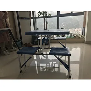 table and seat sets outdoor easy-carry garden BBQ picnic camping plastic folding table