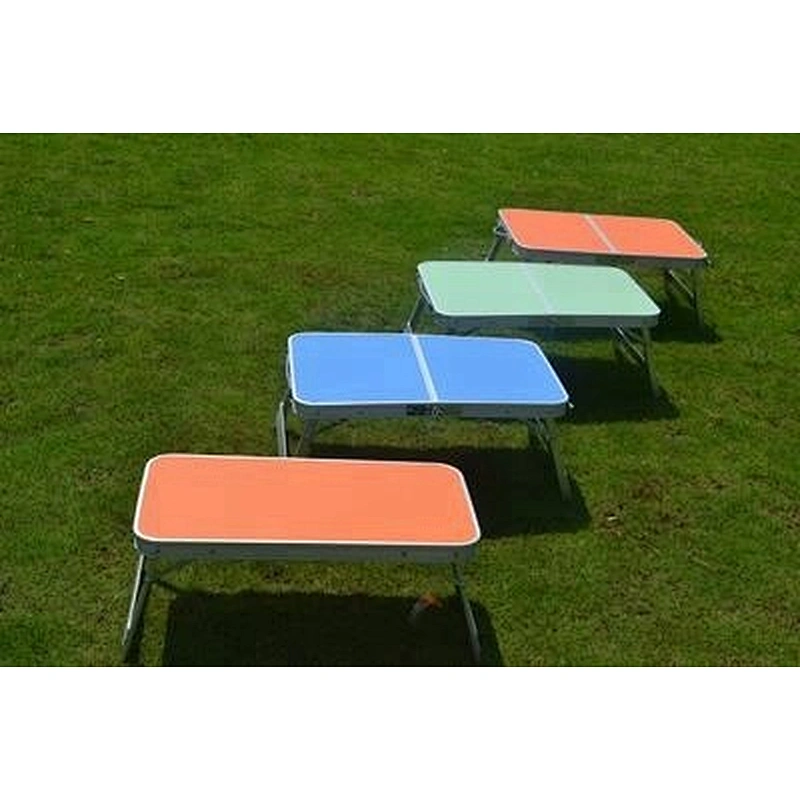 Alum. MDF folding picnic camping bed table computer folding small table