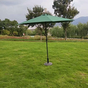 Garden alum steel Patio Camping hand push market umbrella Hanging umbrella double roof twin roma umbrella