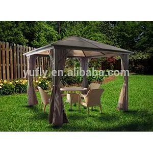 Alum steel gazebo outdoor garden patio sun shelter Roma PC gazebo