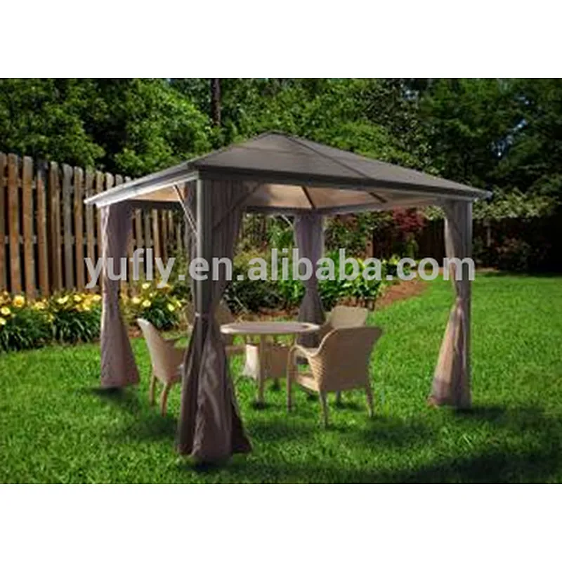 Alum steel gazebo outdoor garden patio sun shelter Roma PC gazebo