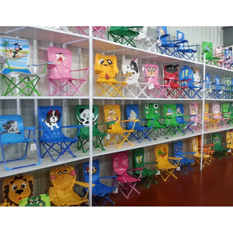 Steel Folding beach chair Kids garden Camping chair Chidren Cartoon beach chair