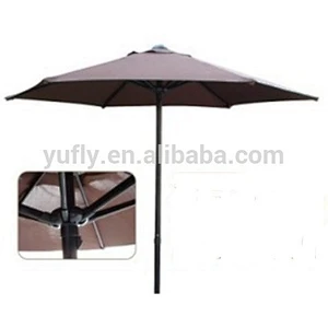 Garden Alum steel Patio Camping outdoor sunshade promotion hand push umbrella