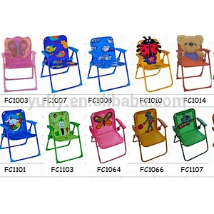 Steel Folding beach chair Kids garden Camping chair Chidren Cartoon beach chair