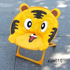 Hotsales outdoor indoor garden round chair children kids folding Cartoon moon chair child picnic chair