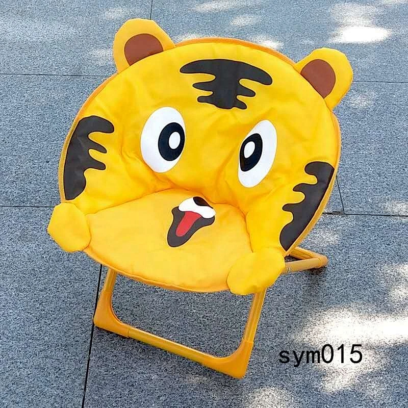 Hotsales outdoor indoor garden round chair children kids folding Cartoon moon chair child picnic chair