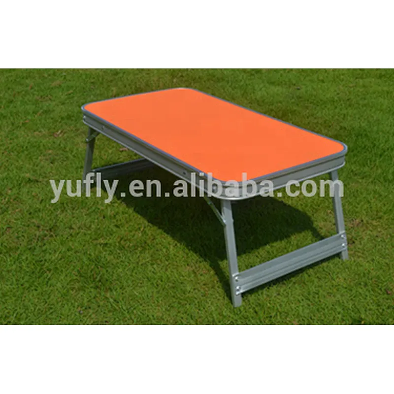 Alum. MDF folding picnic camping bed table computer folding small table