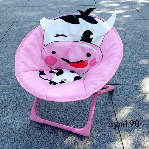 Hotsales outdoor indoor garden round chair children kids folding Cartoon moon chair child picnic chair