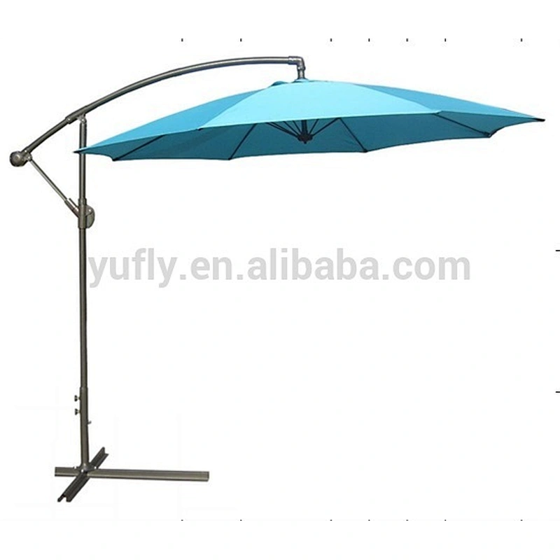 Outdoor Garden Patio Camping Roma umbrella Banana offerset hanging umbrella with fiberglass rib umbrella