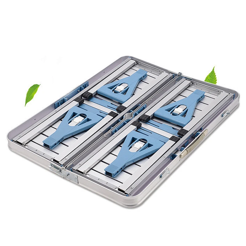 Portable Aluminum Folding Outdoor Heights Adjustable Camping garden Suitcase Picnic Table with 4 Seats