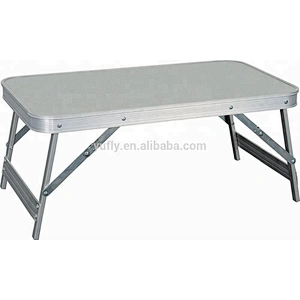 Alum. MDF folding picnic camping bed table computer folding small table