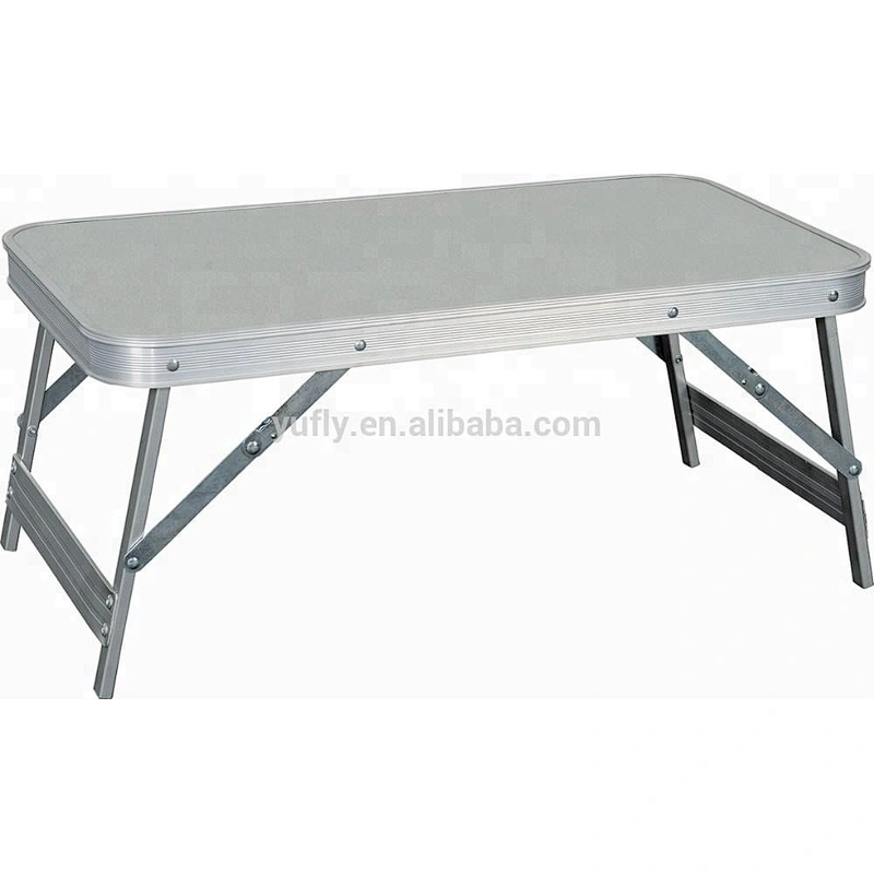Alum. MDF folding picnic camping bed table computer folding small table