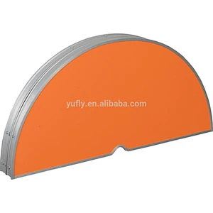 MDF & Alum folding picnic Camping table Half round UFO table