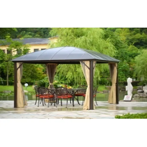 Round Arc Single Roof Sun Canopy (With cloth, gauze)