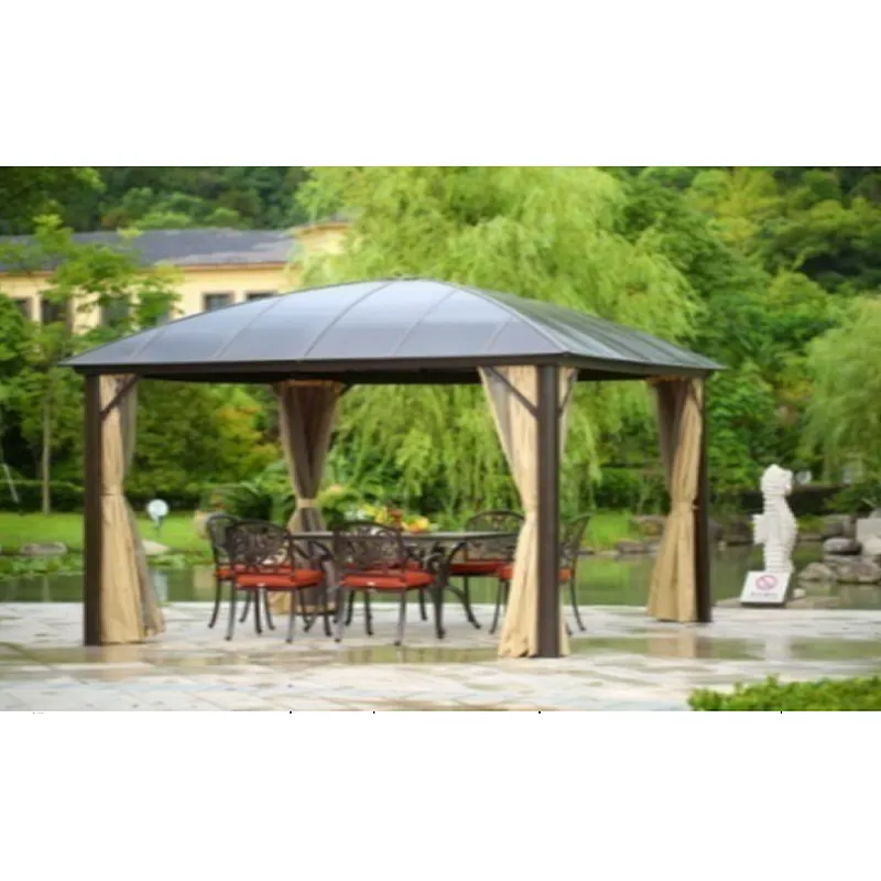 Round Arc Single Roof Sun Canopy (With cloth, gauze)