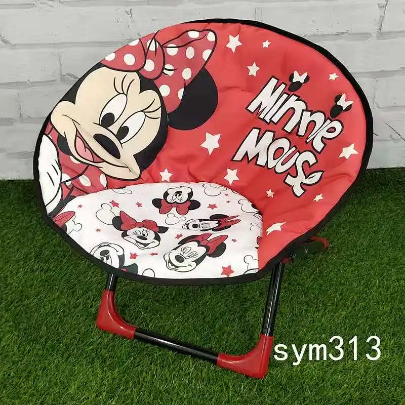 Outdoor indoor garden round chair children kids folding Cartoon moon chair