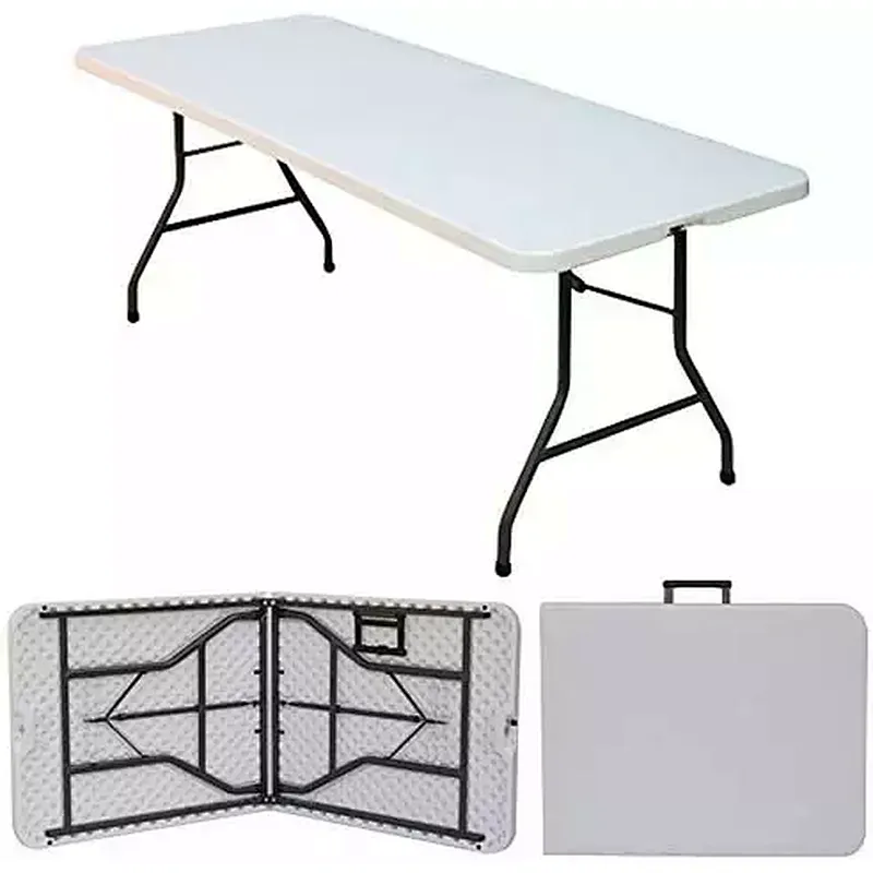 White Plastic Foldable Table