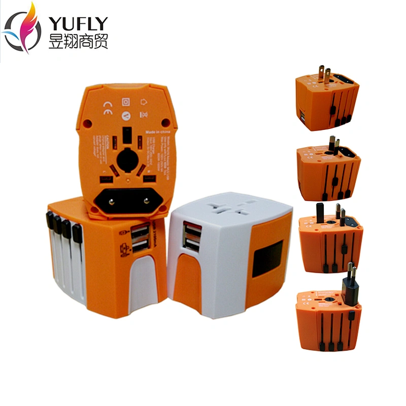 2019 Dual USB Universal Travel Adapter with USA/Australia/Europe/UK Worldwide Plugs Universal Travel Adapter travel adaptor plug