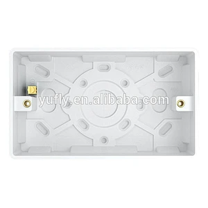 dual 35mm 2 gang surface pattress wall switchbox