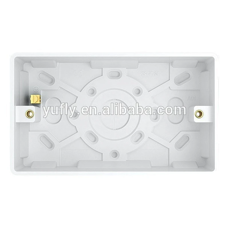 dual 35mm 2 gang surface pattress wall switchbox