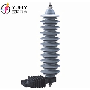 YH10W-36 36kV High voltage polymer metal-oxide lightning arrester with bracket surge arrester