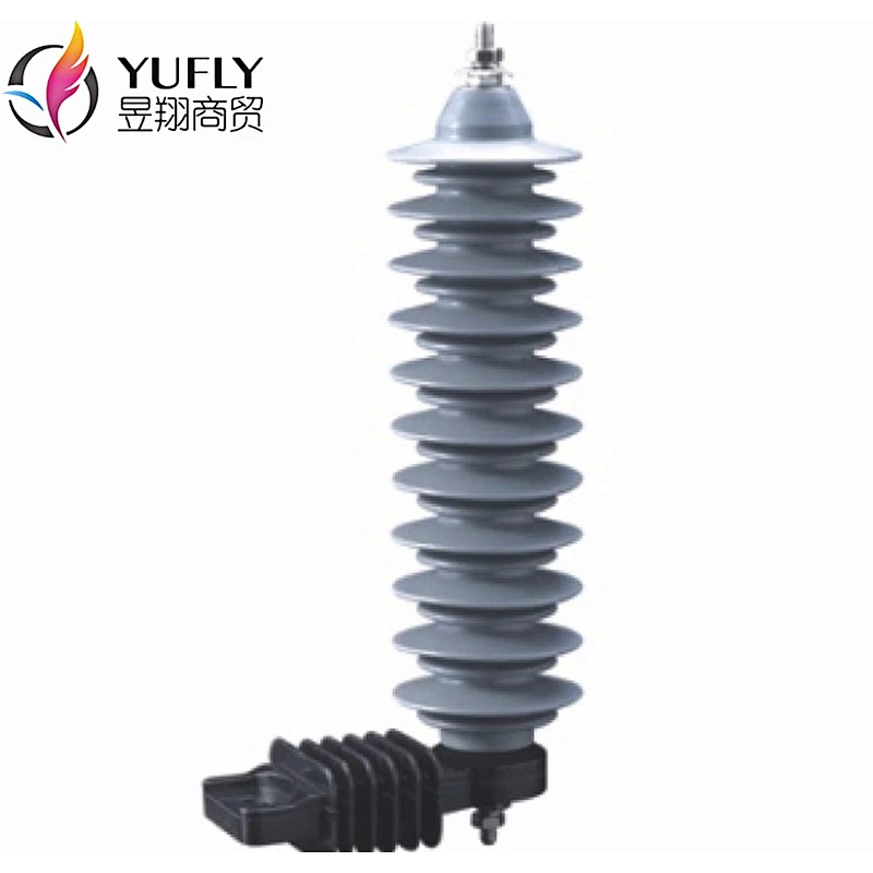 YH10W-36 36kV High voltage polymer metal-oxide lightning arrester with bracket surge arrester