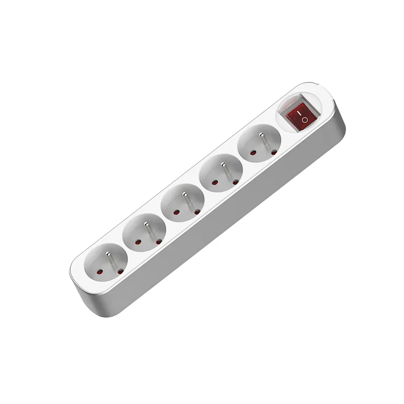 top hot French surge protection power strip electrical  extension cables socket with switch With Children protectors(shutter)