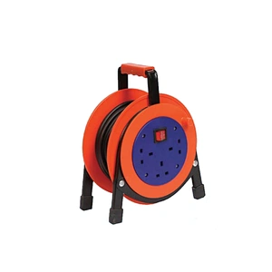 Electric extension cable reel with socket outlet switch UK standard british type extension cord reel