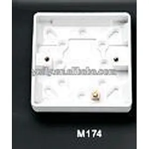 Top quality 16mm 1 gang surface mounting pattress box