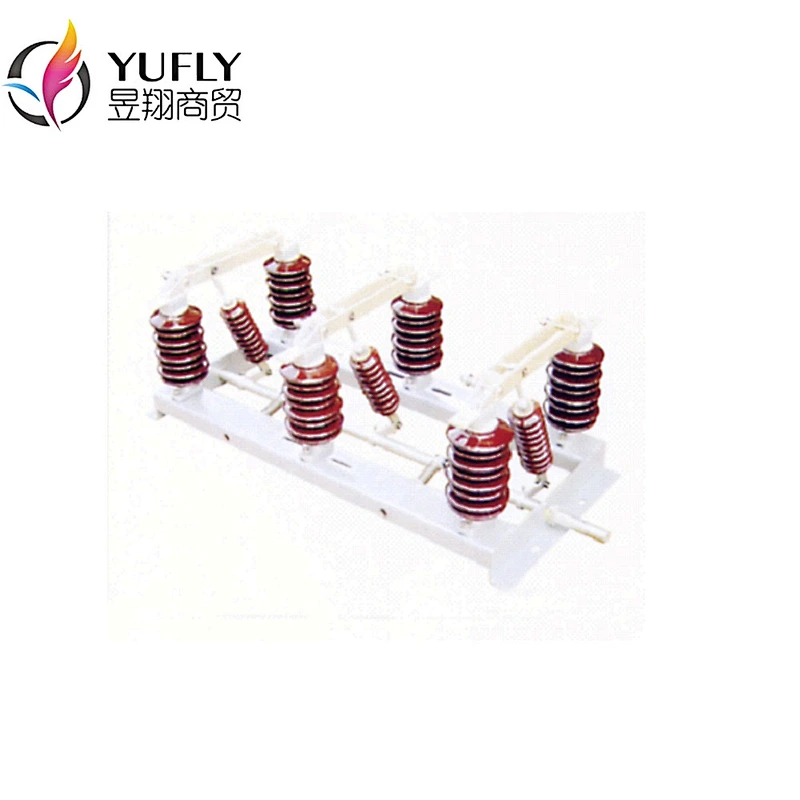three pole outdoor AC high voltage electrical Isolating switch/disconnector/disconnect switch