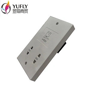 Hot sale UK standrad Dual Voltage 115/240 Electrical Hotel Wall Mounted Shaver Socket
