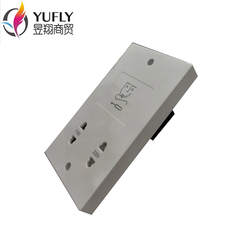 Hot sale UK standrad Dual Voltage 115/240 Electrical Hotel Wall Mounted Shaver Socket