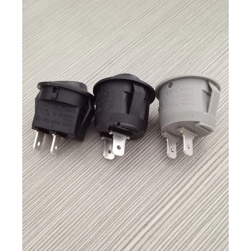 on/off plastic resetting switch round rocker switch marine rocker switch