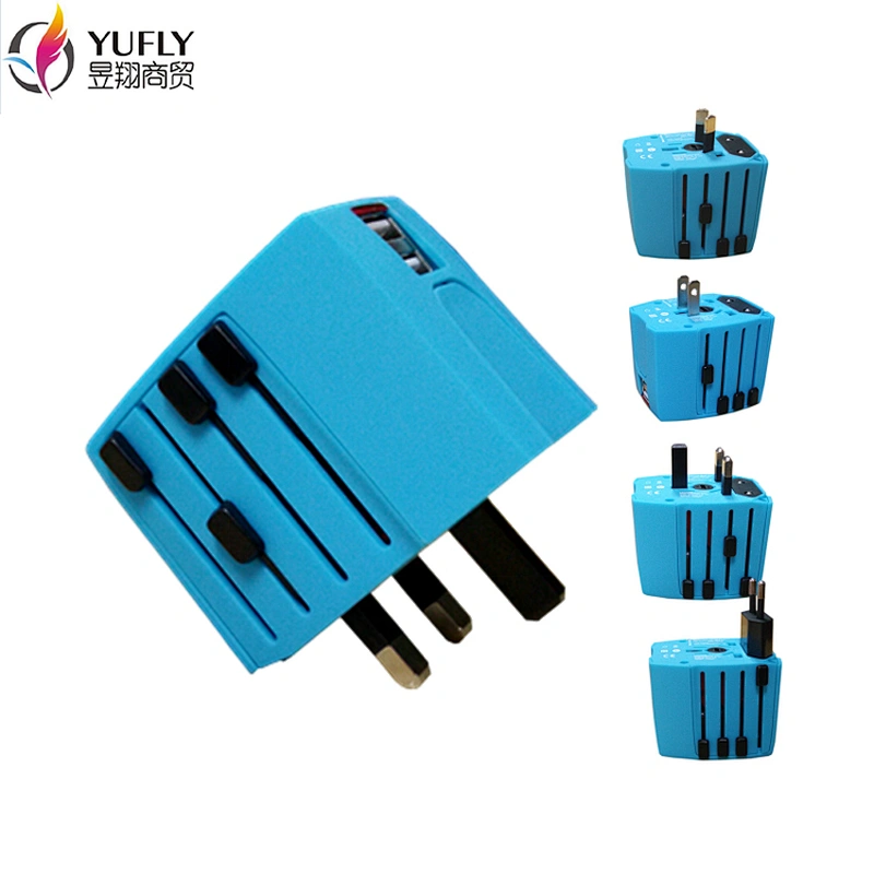 2019 Dual USB Universal Travel Adapter with USA/Australia/Europe/UK Worldwide Plugs Universal Travel Adapter travel adaptor plug
