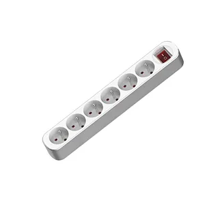 top hot French surge protection power strip electrical  extension cables socket with switch With Children protectors(shutter)