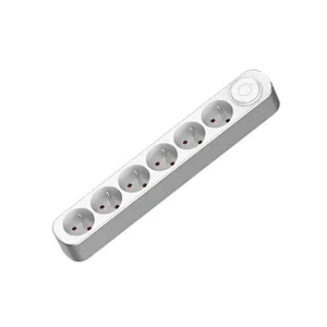 Top quality surge protector French power strip extension socket with white switch With Children protectors(shutter)