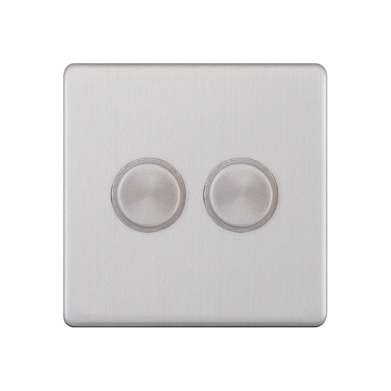 STAIN CHORME 1gang 2gang 3gang 4gang  wall dimmer light switch