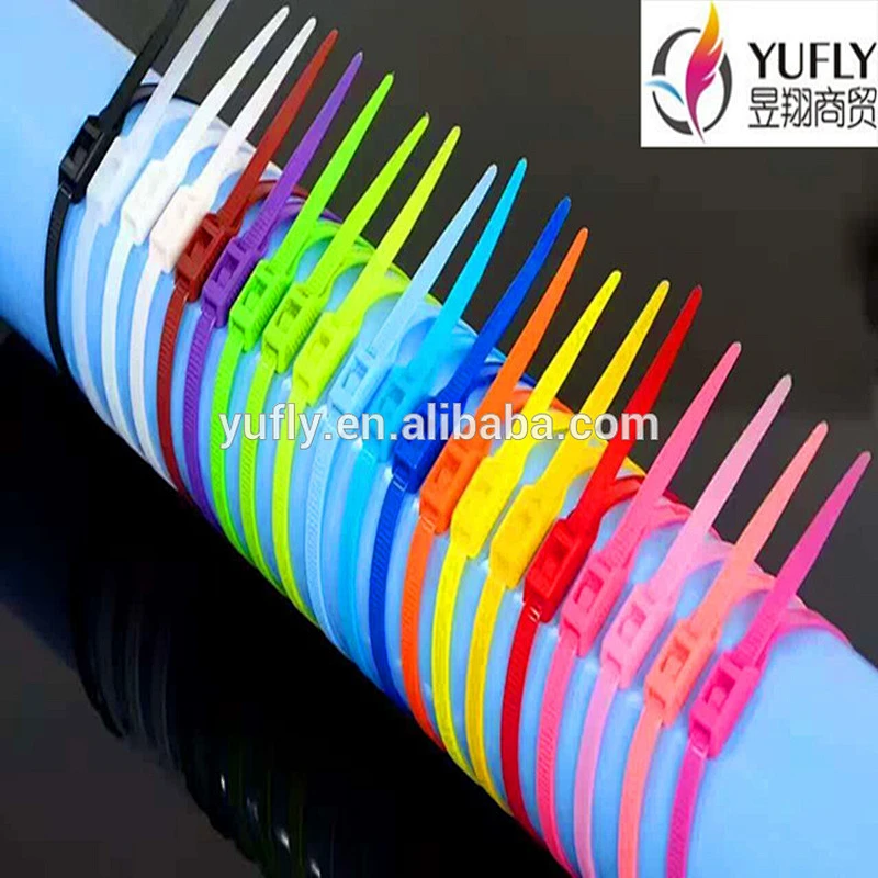 Hot Selling Self-locking Nylon Cable Ties Multi Sizes China Plastic Cable Ties