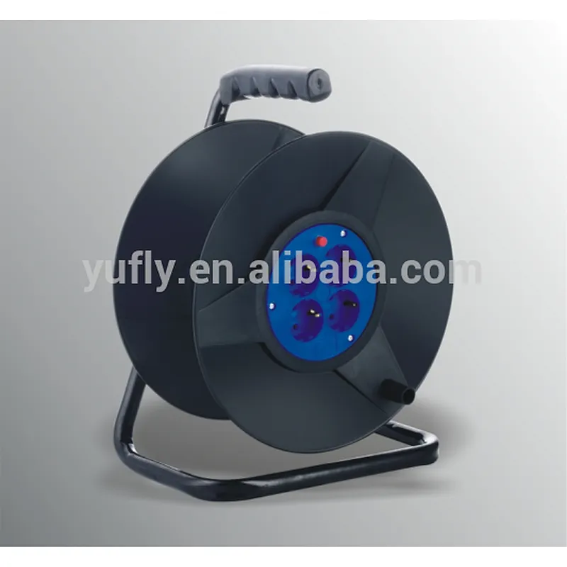 Power Reel 30m 50m Sizes Electric Retractable Cable Reel European Extension Cable reel