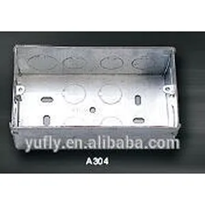 hot sale new design 47mm 2 gang 1.2mm metal electrical box junction box