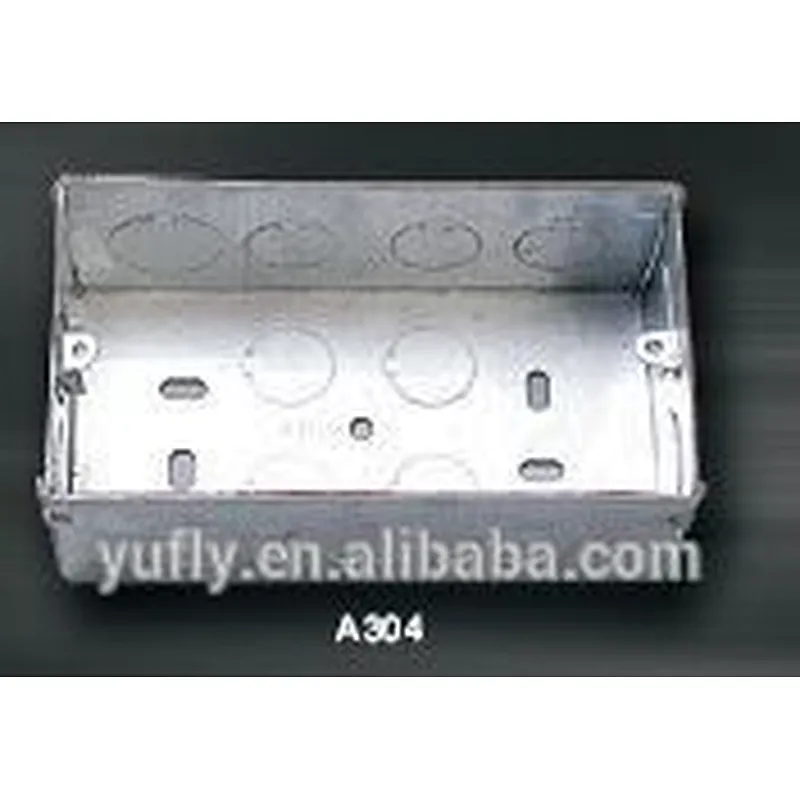 hot sale new design 47mm 2 gang 1.2mm metal electrical box junction box