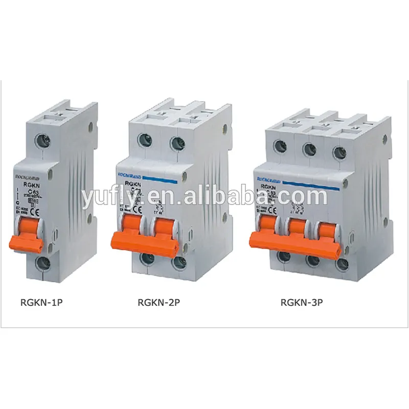 electrical circuit breaker 1/2/3 pole 6ka MCB mini circuit breaker