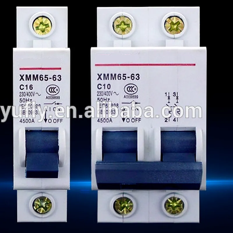 XMM65 mini circuit breaker with high-breaking capacity