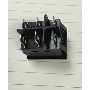 4/6 pin On/off plastic resetting switch round rocker switch marine rocker switch