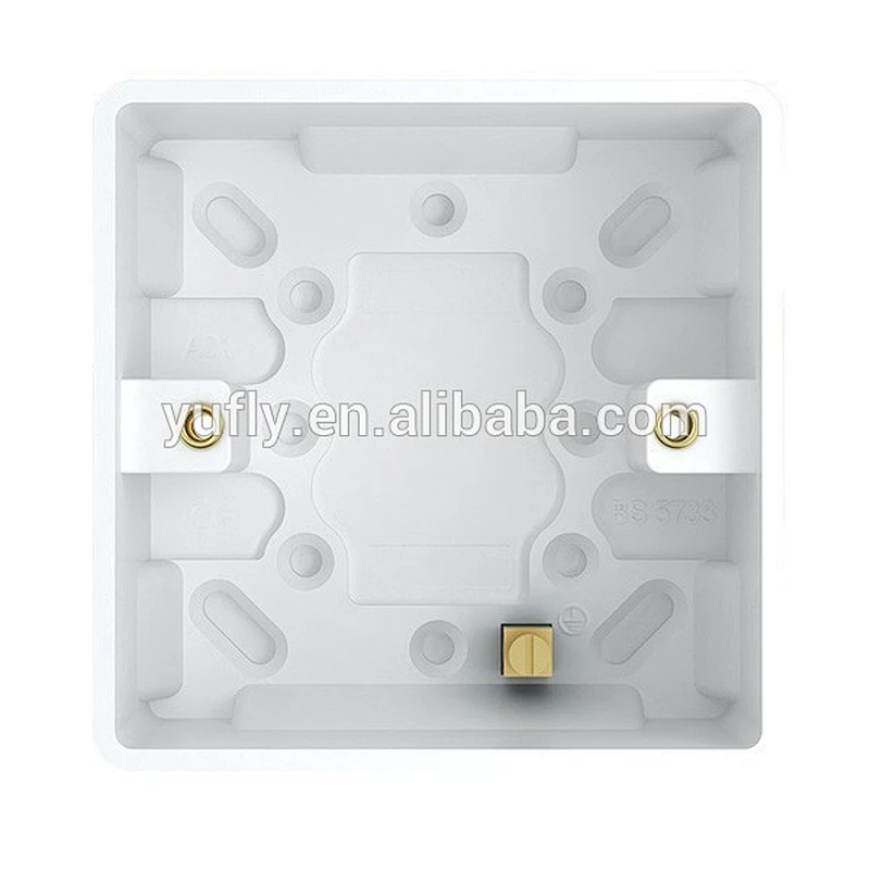 dual celling 25mm 1 gang electrical switch surface pattress wall switch box