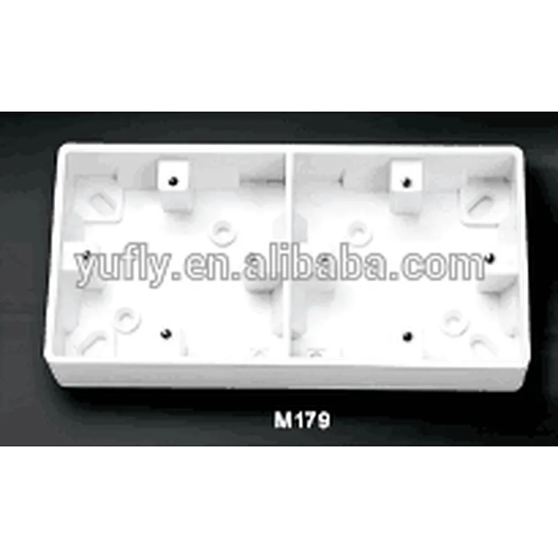 Top quality 25mm 2*1 gang surface mounting pattress box
