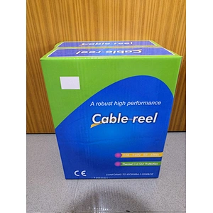 50m small british type extension cord reel electric socket hand hold 4Outlets extension cable reel
